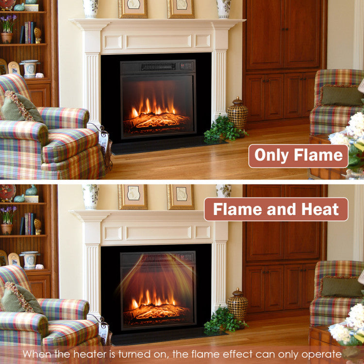 Electric Fireplace Insert with Overheat Protection
