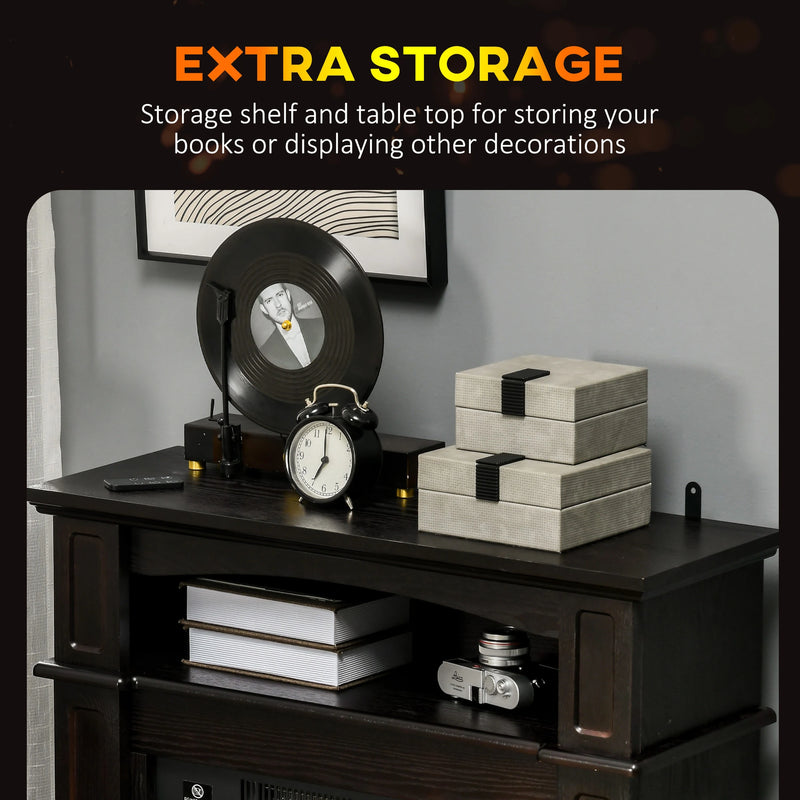Safe Electric Fireplace with Overheat Protection
