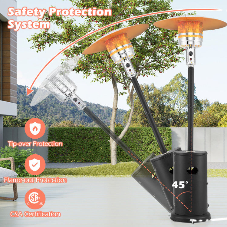 Safety tip-over protection feature visual
