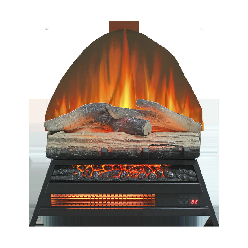 Easy-to-use electric fireplace requiring no installation.