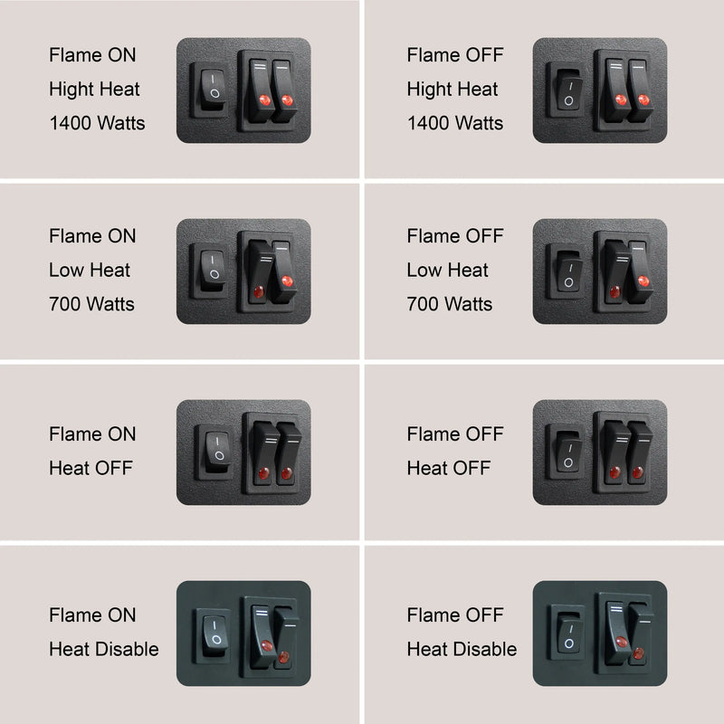 Easy-to-Install Freestanding Electric Fireplace Stove