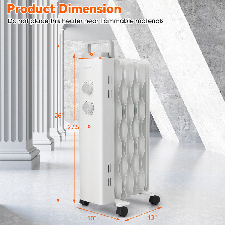 Portable electric heater for large rooms and living areas