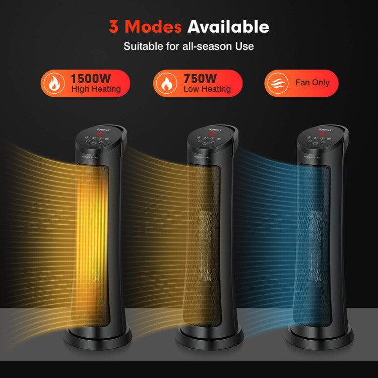 Portable indoor electric heater ideal for bedroom use
