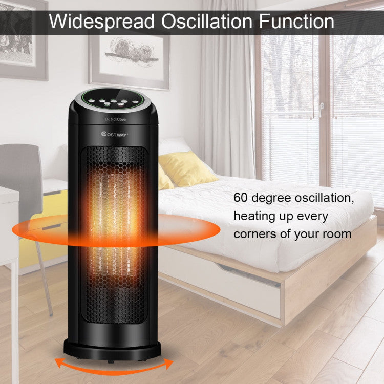 Quiet ceramic space heater used in bedroom at night