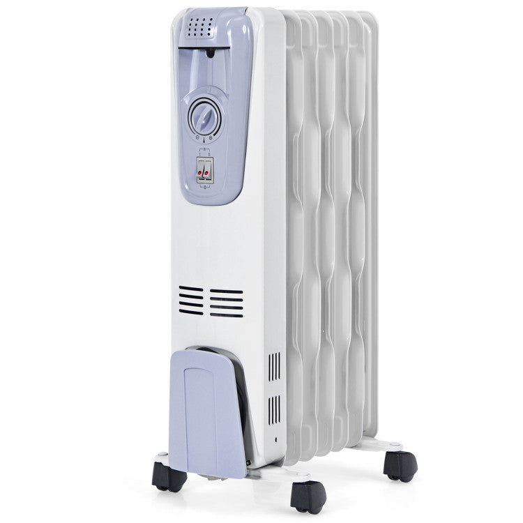 Silent operation oil heater for quiet indoor use