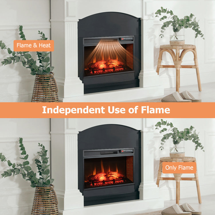 Realistic 3D Flame Effect in Electric Fireplace Heater