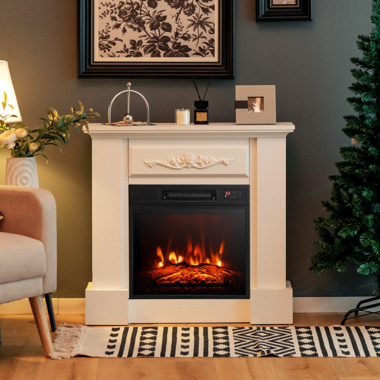 Close-up of realistic 3D flame effect