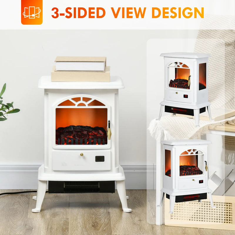 3D Realistic Flame Effect with 4 Brightness Settings