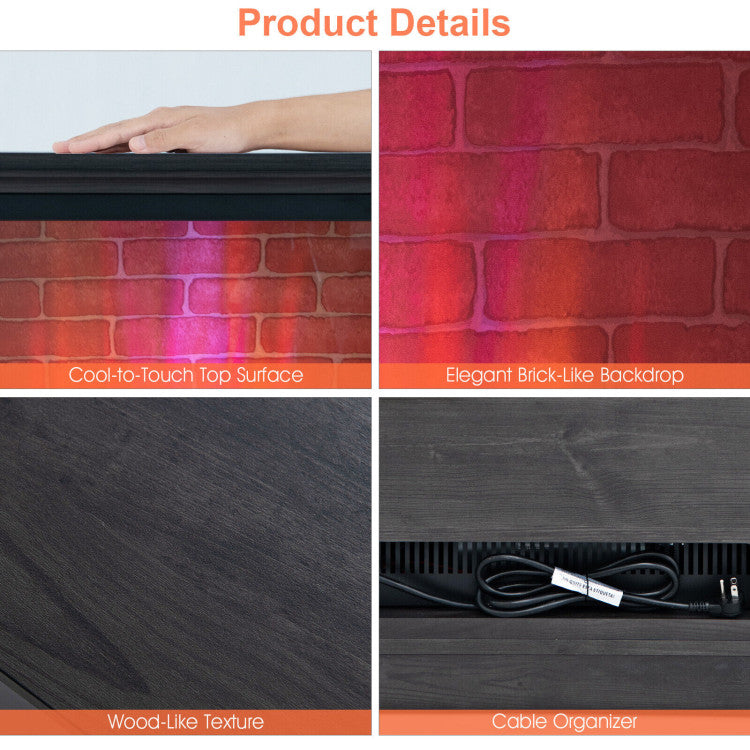 realistic-electric-fireplace-with-remote