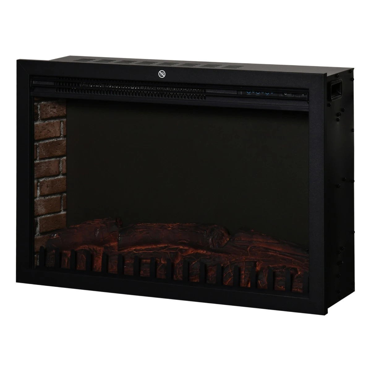 Electric fireplace insert with realistic log and ember effect