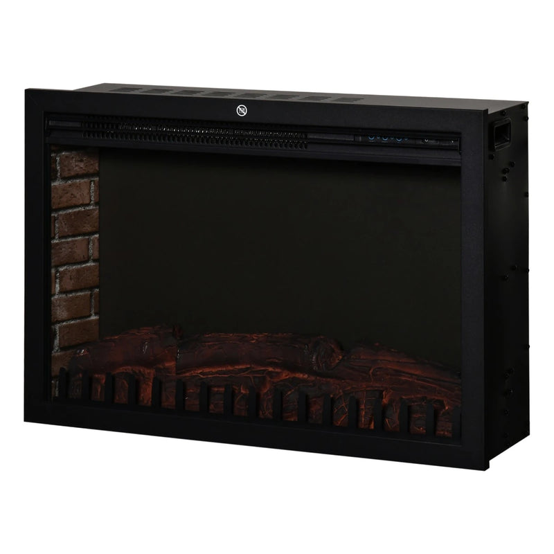 Electric fireplace insert with realistic log and ember effect
