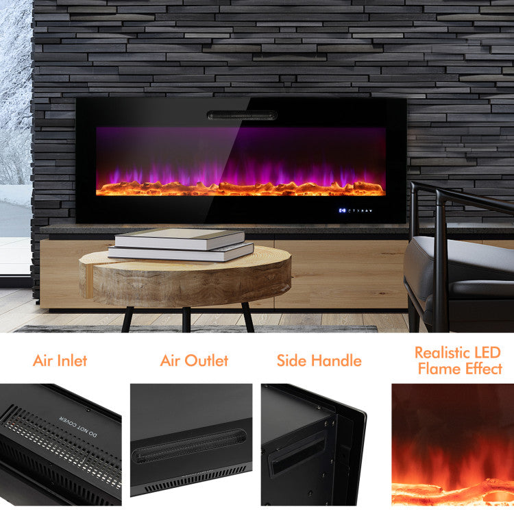 Remote control for electric wall fireplace up to 26 ft