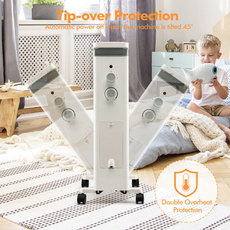  Remote Controlled Space Heater with 16.5 ft Range