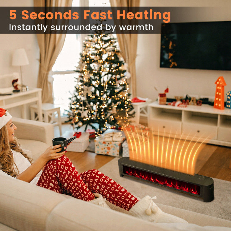 Safe and stylish electric baseboard heater for indoor use