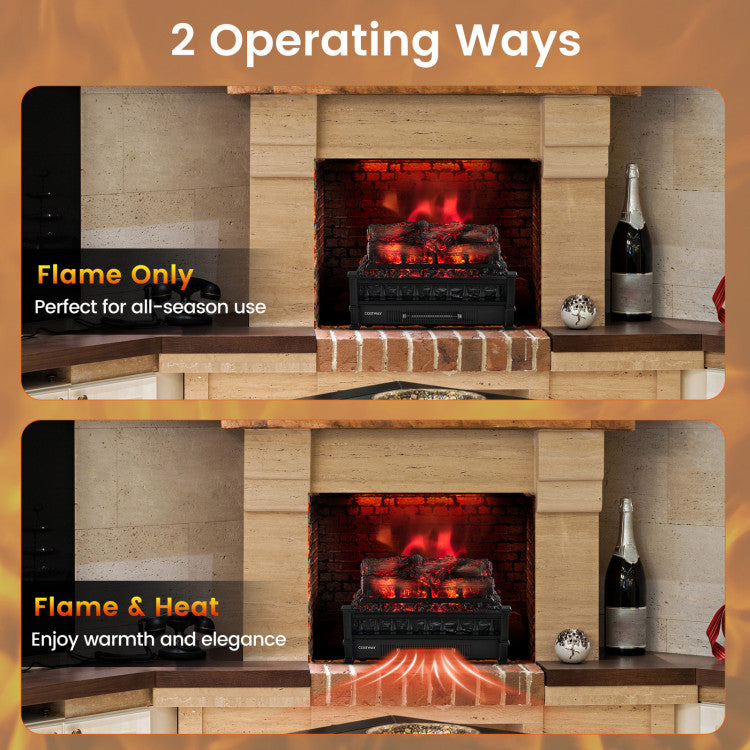 Safe Electric Fireplace Insert with Overheat Protection
