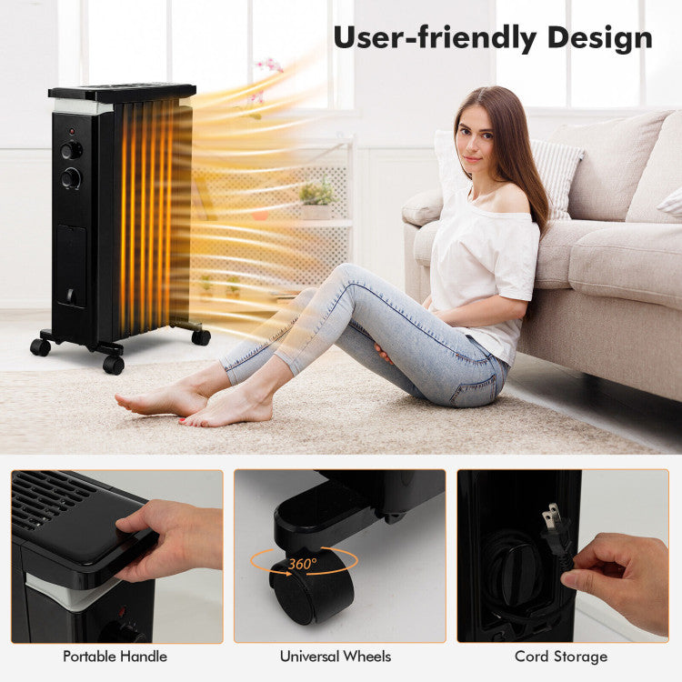 Safe Electric Heater Built with V-0 Flame Retardant Material