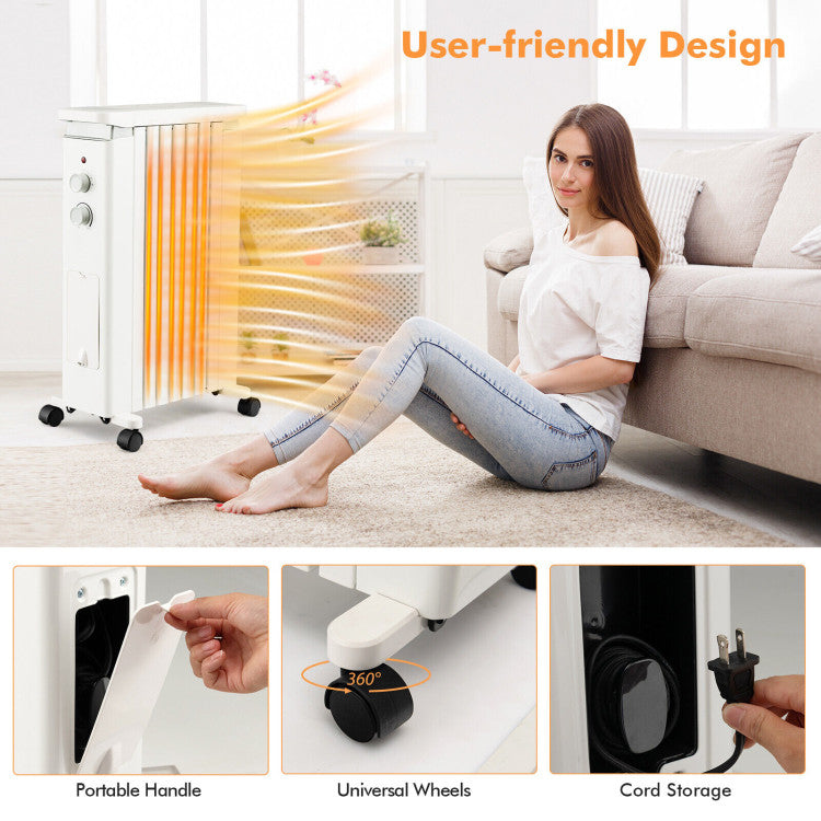 Safety Heater with Tip-Over and Overheat Protection