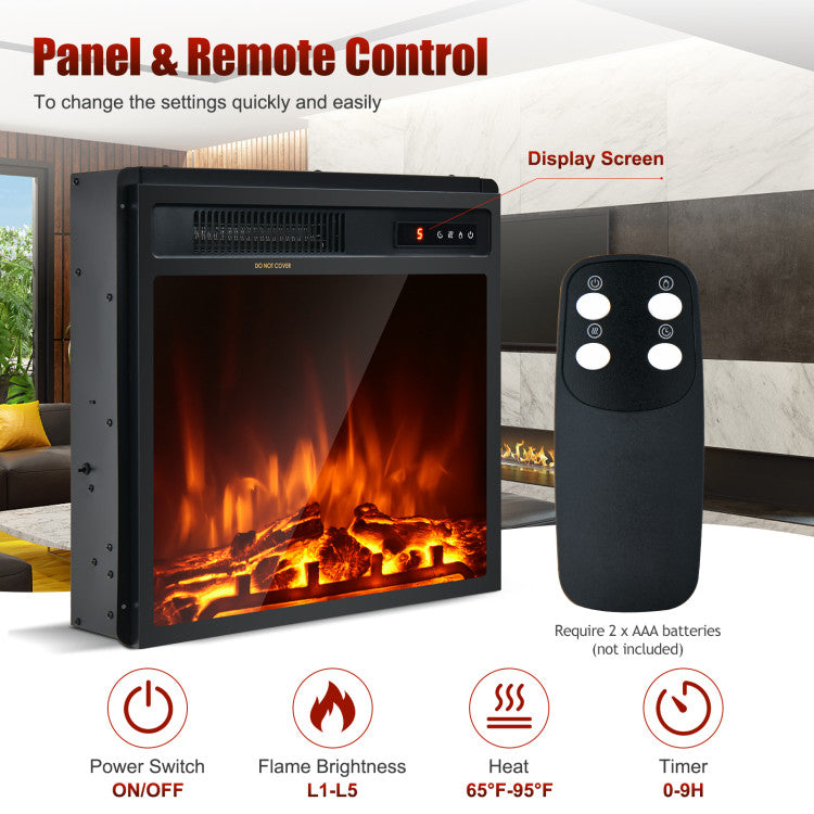 Small Electric Fireplace Insert for Bedroom