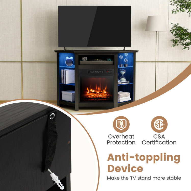Smart fireplace with Bluetooth APP control interface