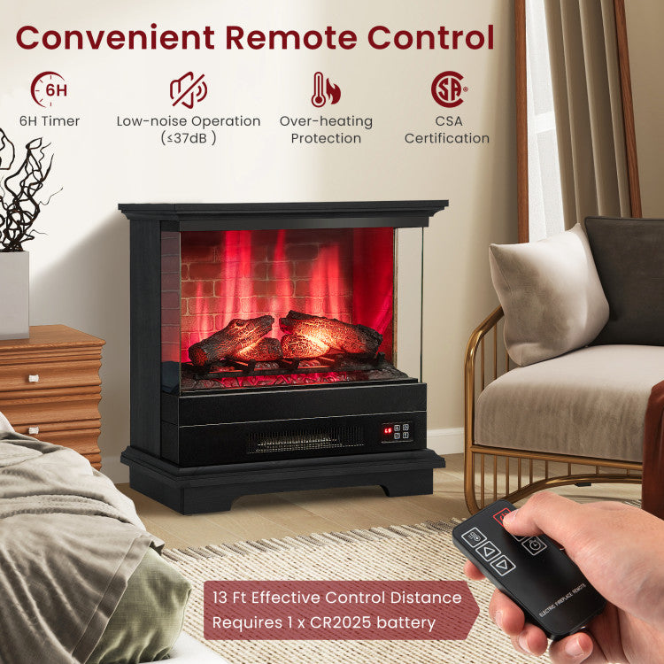 Three Color Options Electric Fireplace