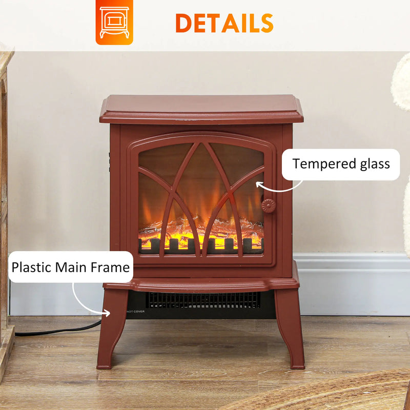 Top-rated HOMCOM electric fireplace insert with realistic flame effect