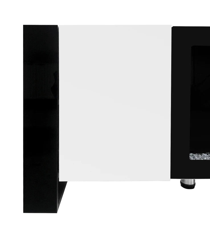 TV Cabinet for 78 Inch TV with Built-In Fireplace