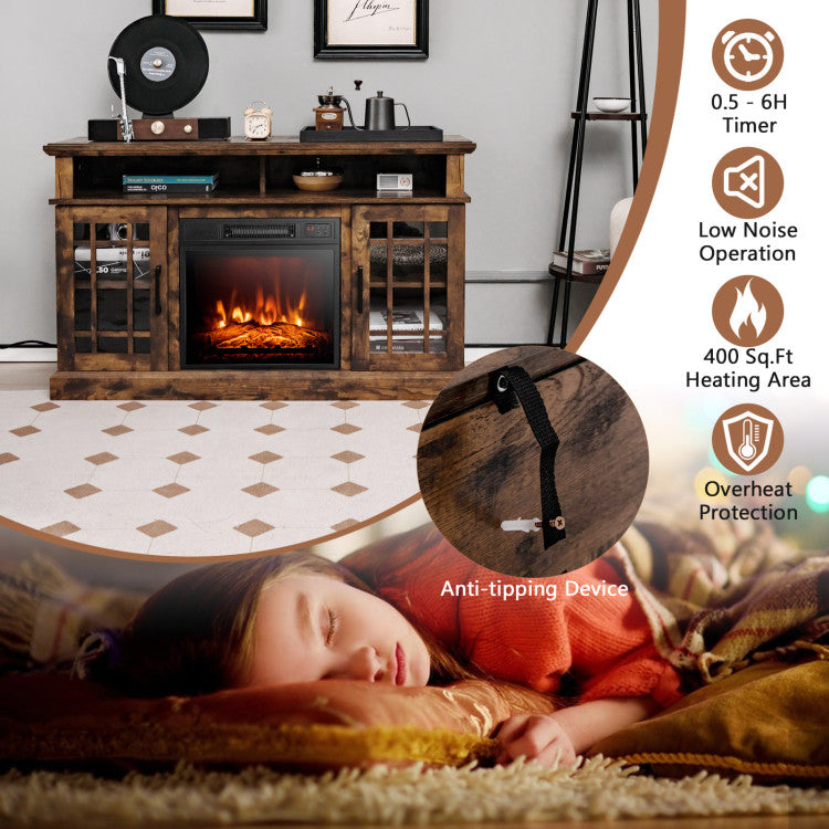 Fireplace with ultra-quiet operation
