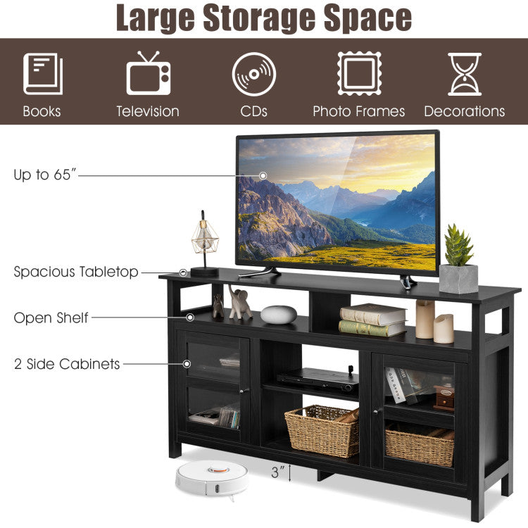 TV Console Table with Detachable Middle Shelf