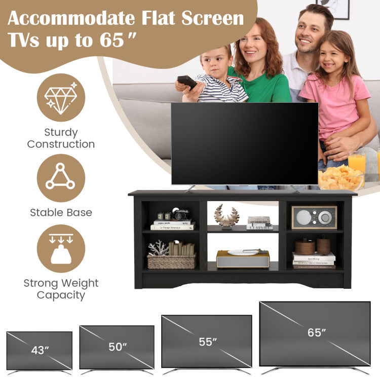 Spacious entertainment center with fireplace integration option