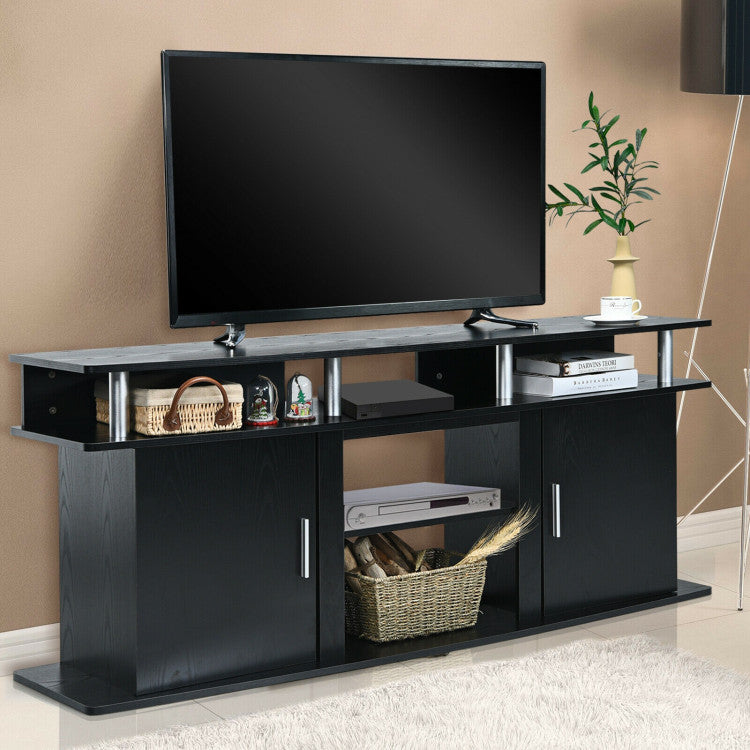 TV entertainment unit for 70 inch TV with storage cabinets