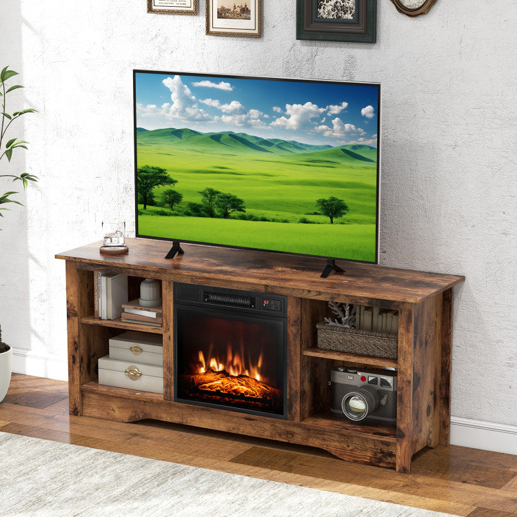 Combo unit for TV and fireplace