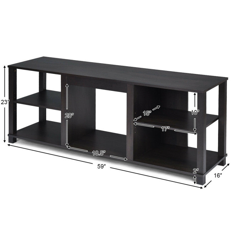  TV entertainment center with built-in fireplace section