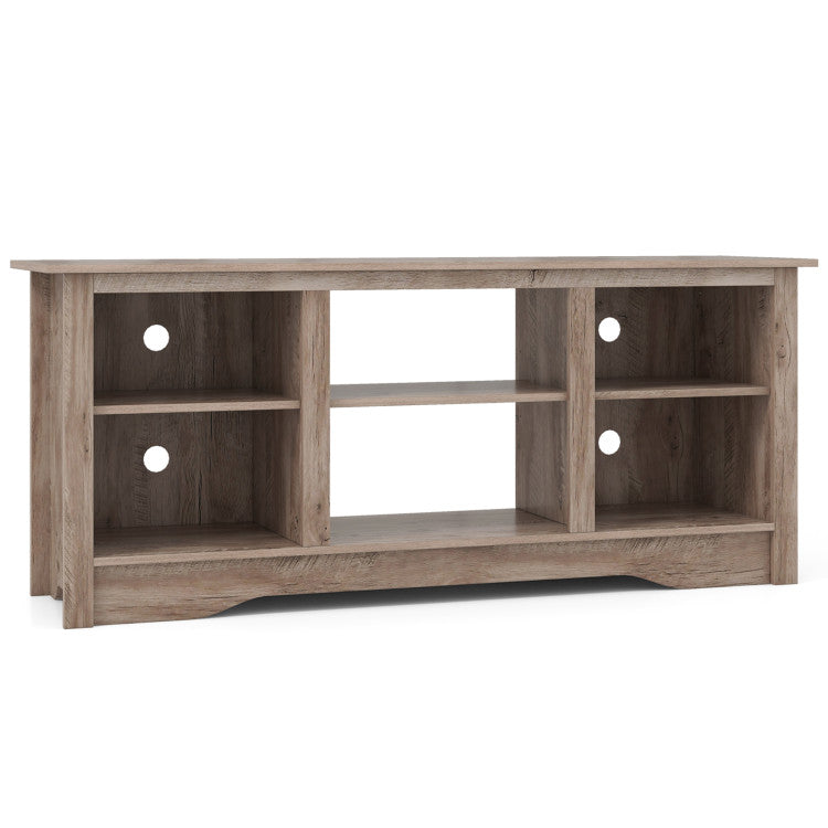 TV stand with removable shelf for 18 inch electric fireplace