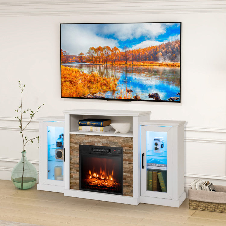 tv-stand-with-flame-effect-lights.