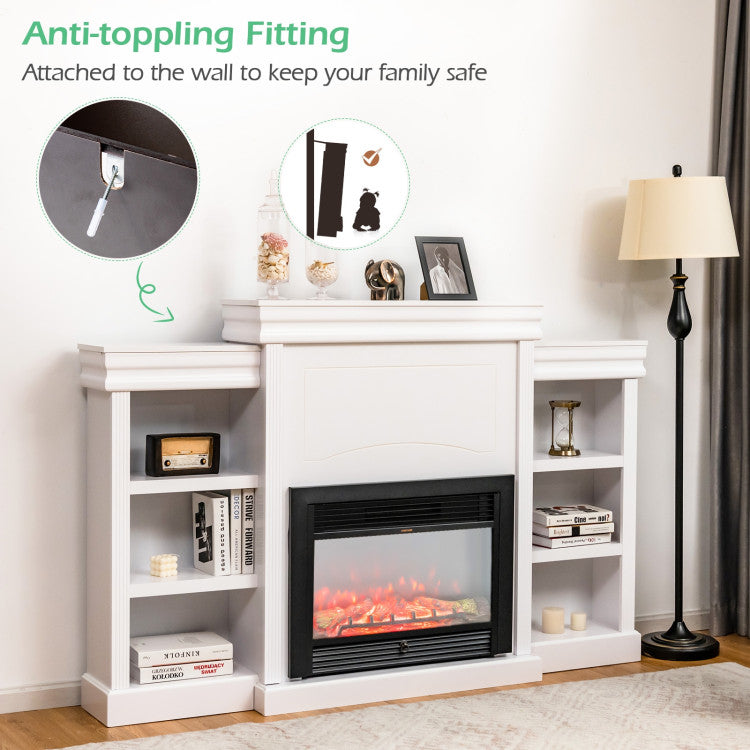 tv-unit-electric-fireplace-retro-style