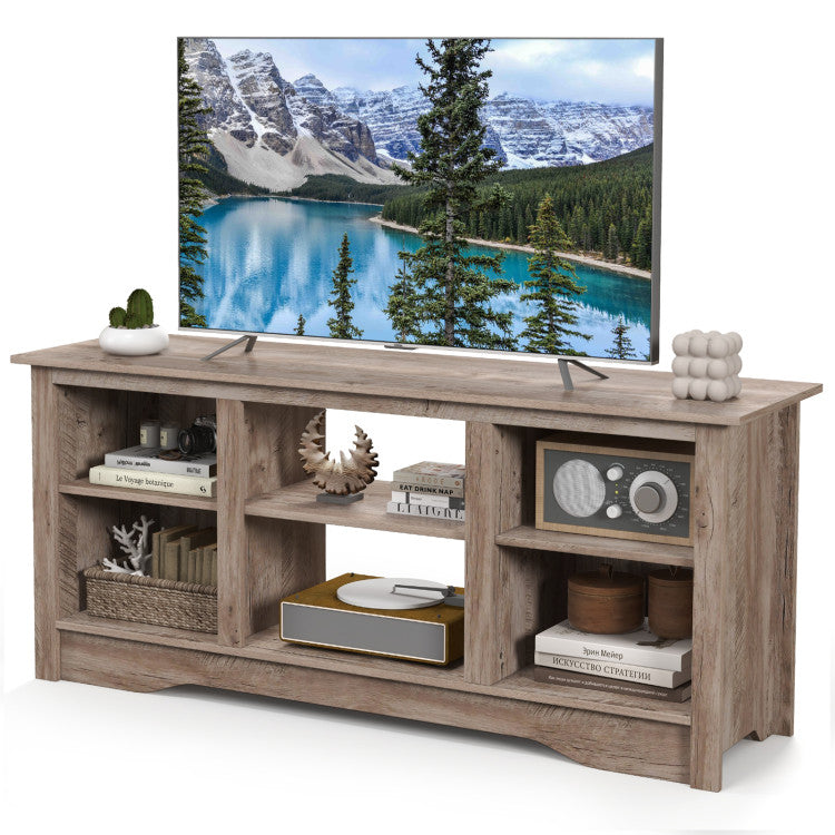 TV cabinet with built-in cable holes for tidy wiring