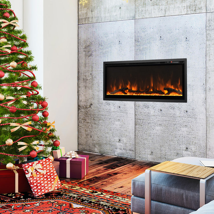 Ultra Thin Design for In-Wall Fireplace