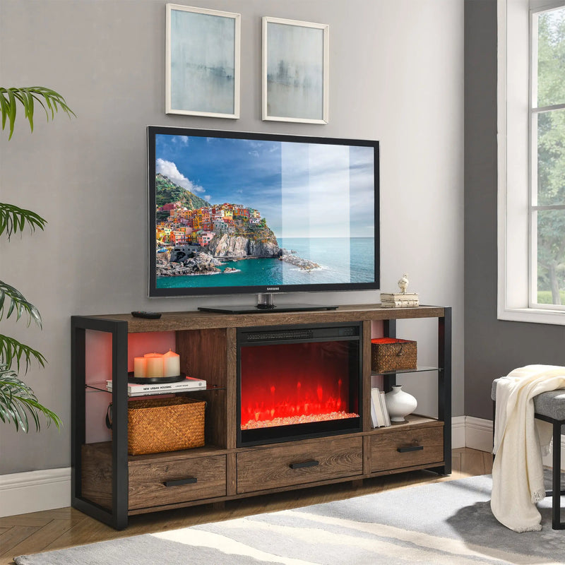 Ultra-thin 23" electric fireplace insert for sleek, modern home installation.