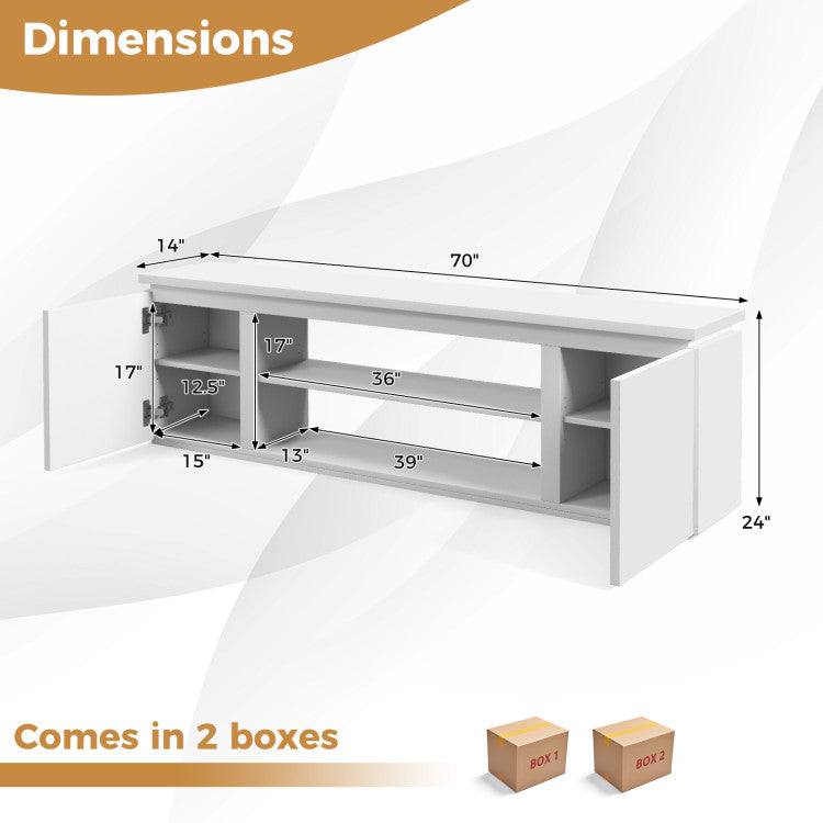Under-TV cabinet fireplace space for insert installation