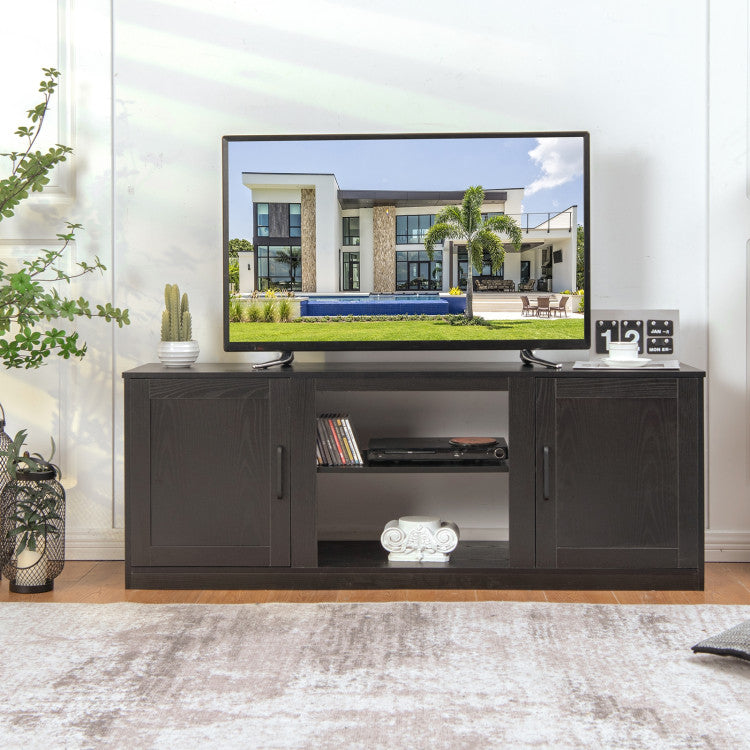 under-tv-cabinet-with-fireplace-feature