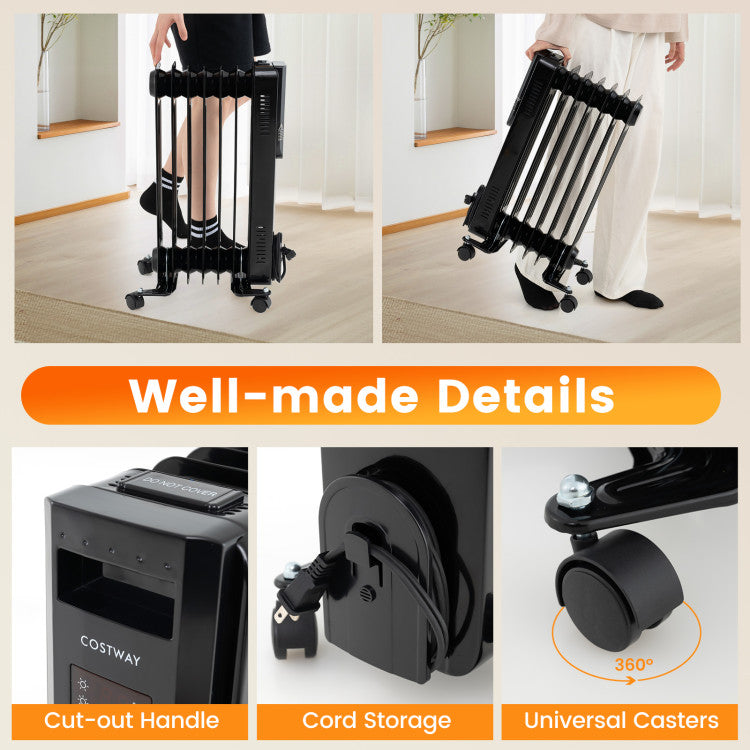 Electric heater made from V-0 flame retardant materials