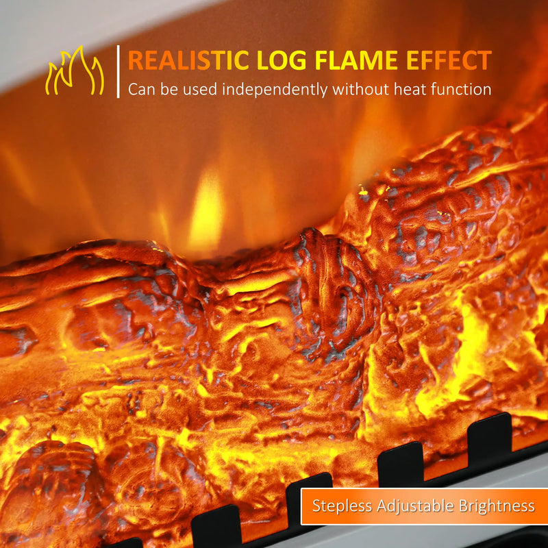 Modern ventless electric fireplace for home decor.