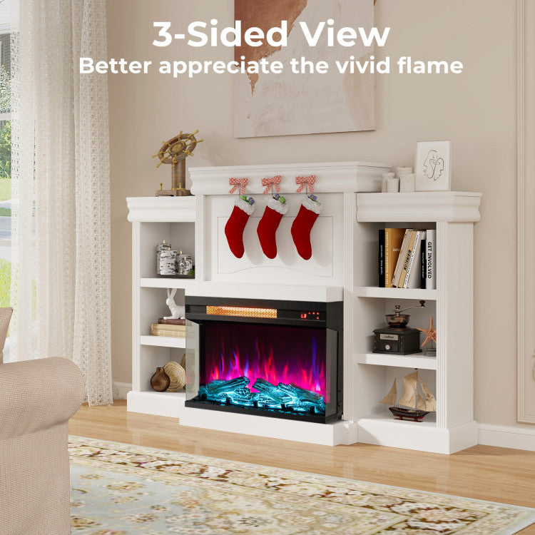 Wall Mounted 23 Inch Electric Fireplace