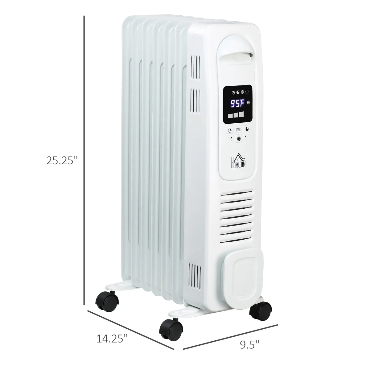 White 1500W Space Heater for Home Use