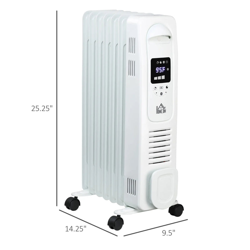 White 1500W Space Heater for Home Use