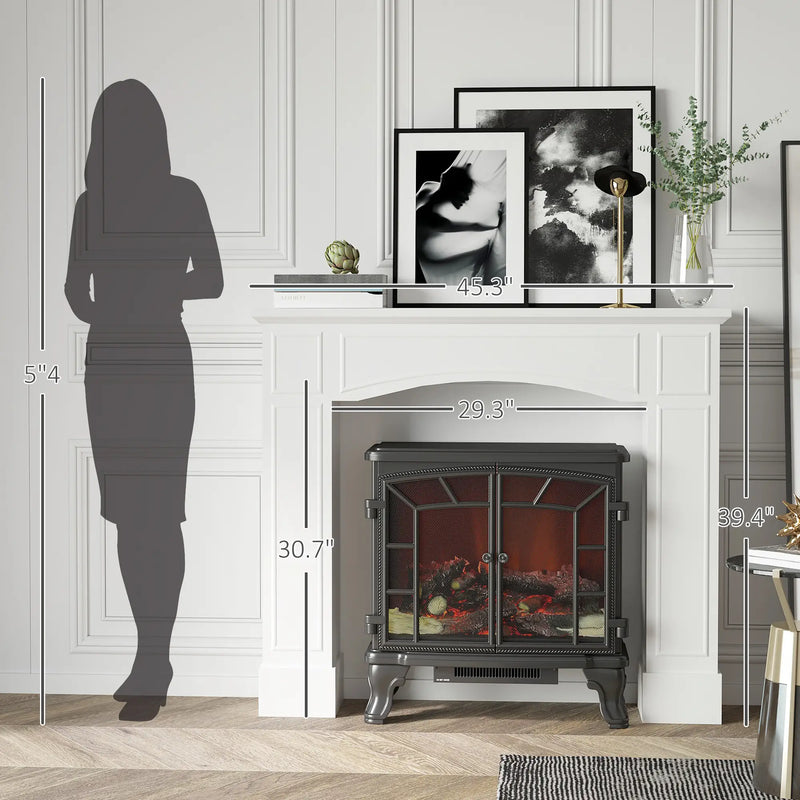 White Mantel for Faux Fireplace - Elegant and Functional