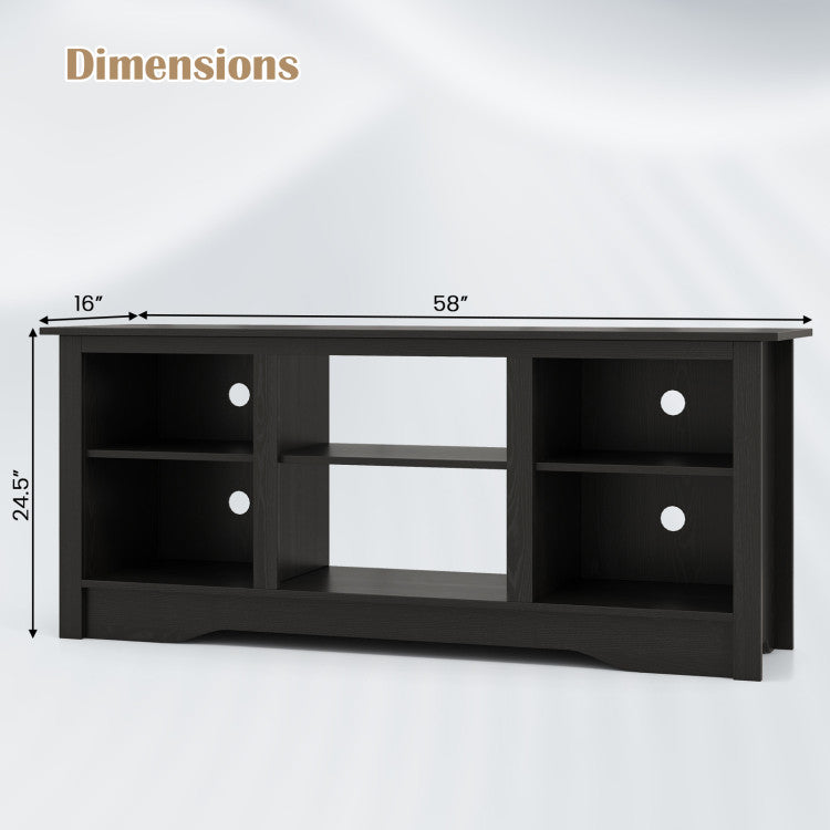 White TV cabinet compatible with electric fireplace