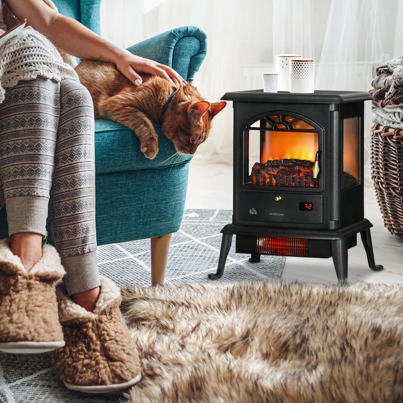 Electric Fireplace with Flames for Year-Round Use