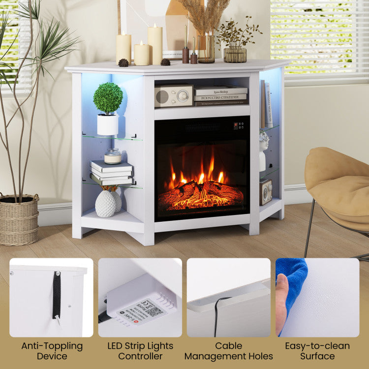 LED flame-only mode for year-round decorative use
