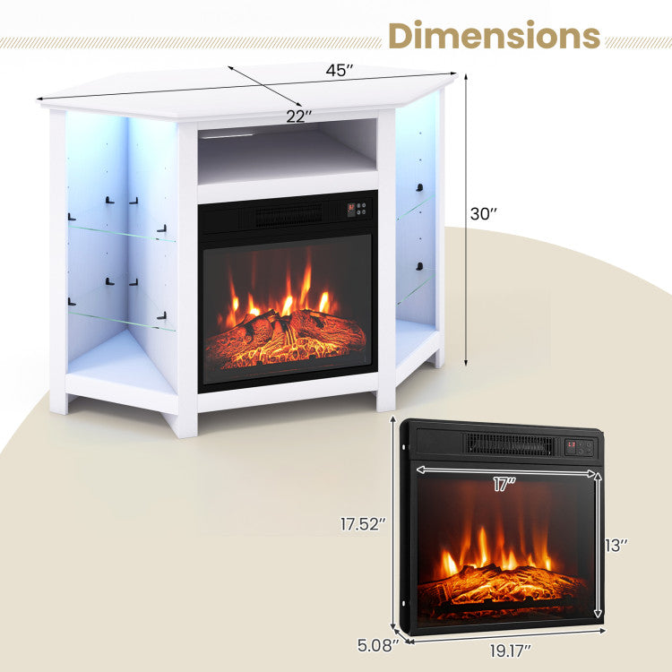 LED flame-only mode for year-round decorative use
